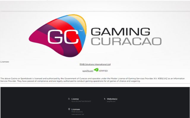 Nhà cái Pog79 được cấp giấy phép hợp pháp của tổ chức Curacao Gaming
